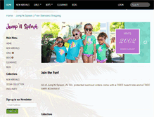 Tablet Screenshot of jumpnsplashwear.com